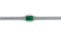 Pulsera Tennis con una esmeralda - Elenor