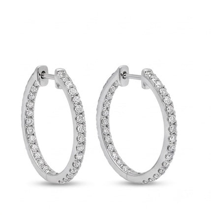 Arracada con Diamantes Naturales