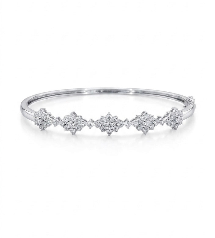 Pulsera Rigida con Diamantes Naturales 1.40 cttw