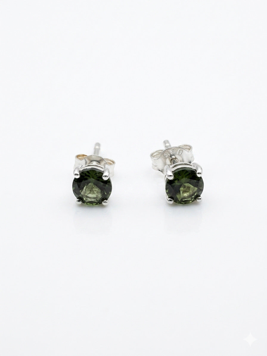 Aretes Turmalina Verde