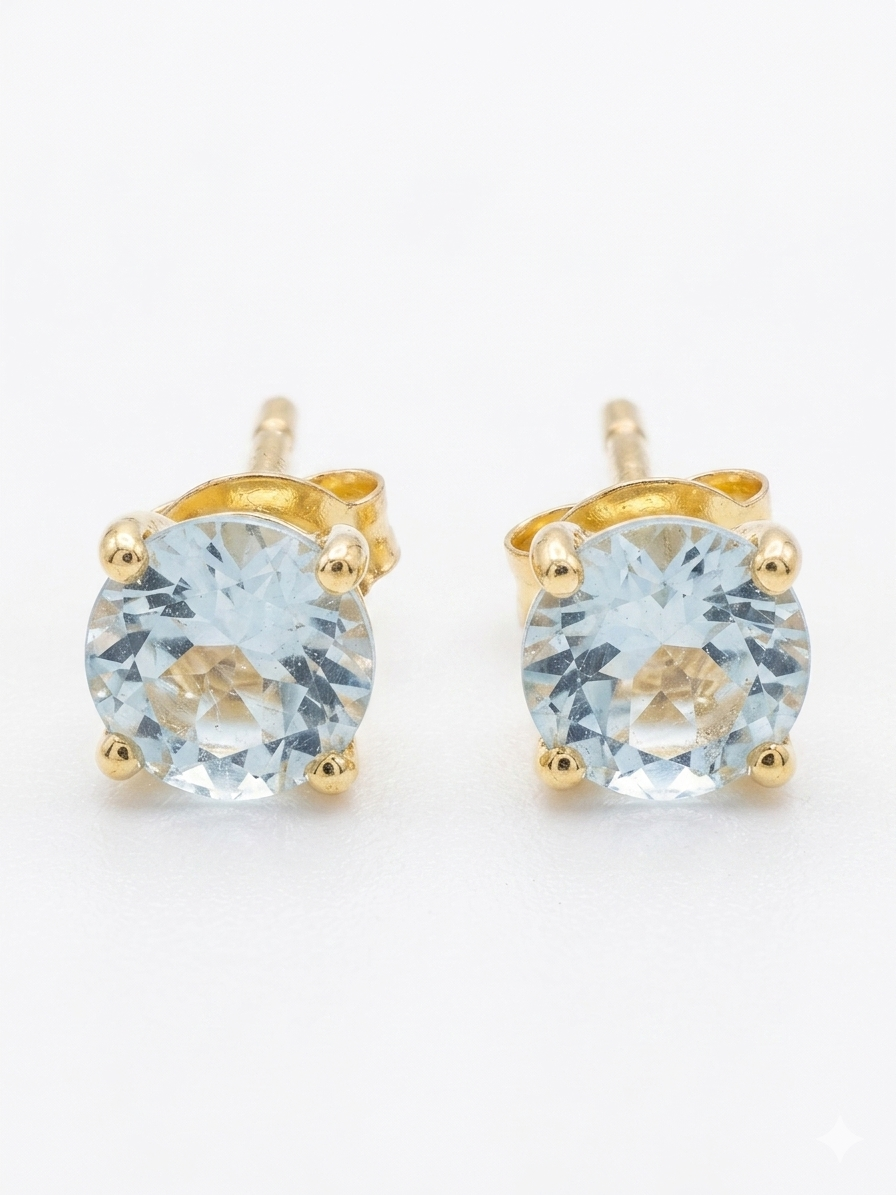 Aretes Aquamarina