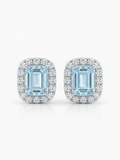 Aretes Topacio con Halo