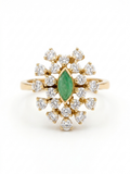 Anillo Esmeralda Pavo Real