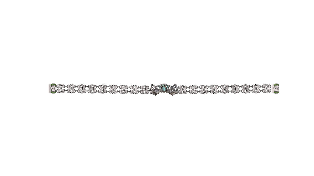 Collar  con broche de pájaro - Selene