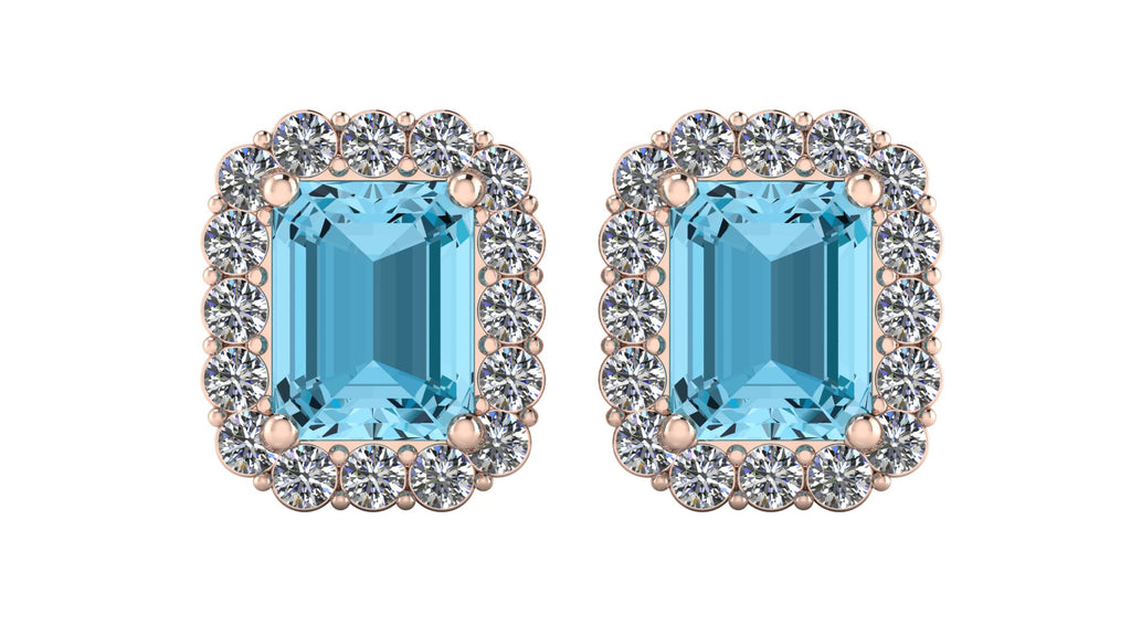 Aretes de topacio azul - Claudia