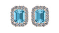 Aretes de topacio azul - Claudia