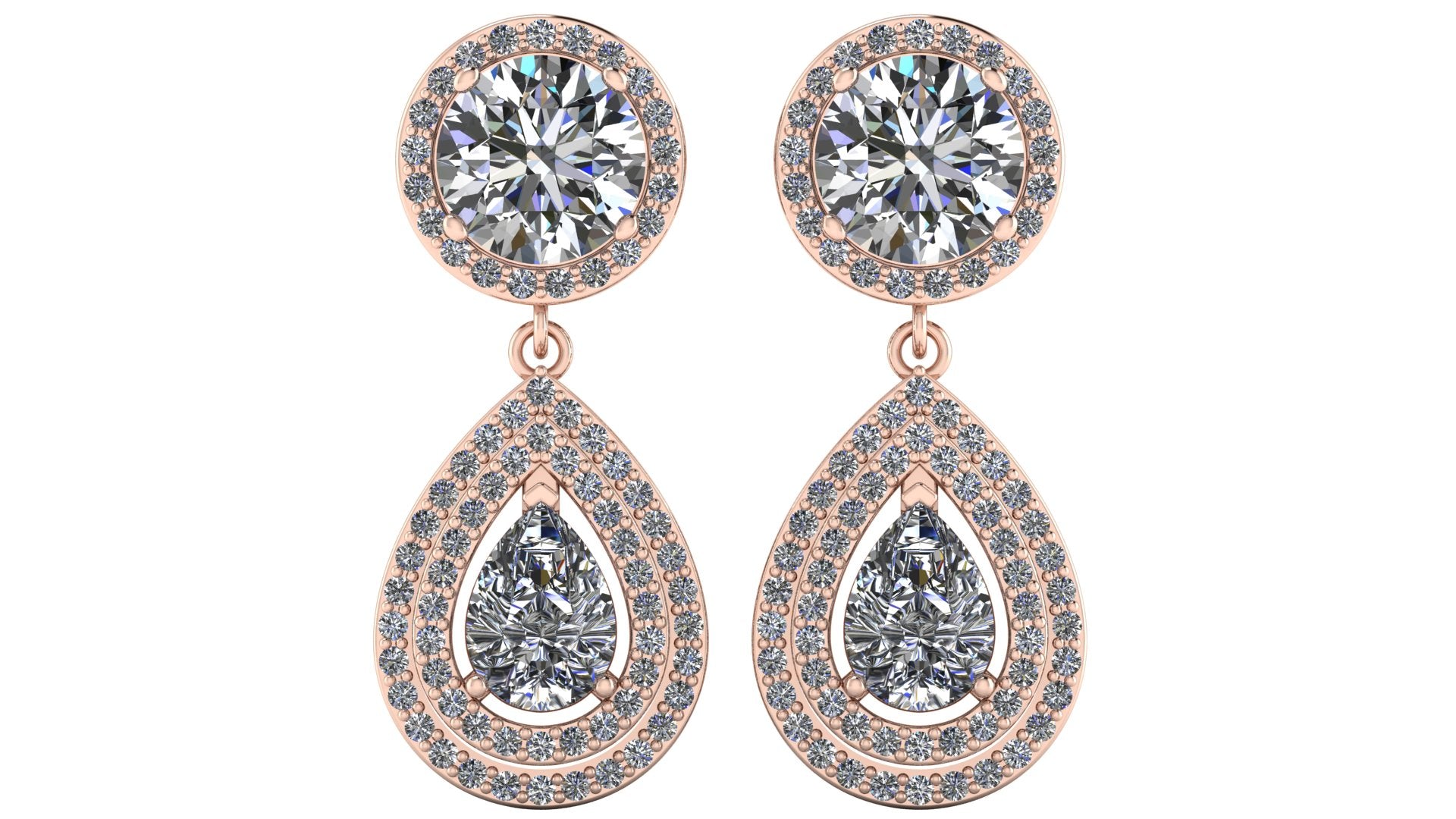 Aretes de diamantes - Ana