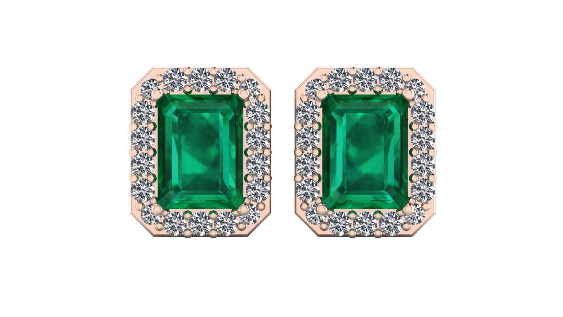 Aretes de esmeralda - María José