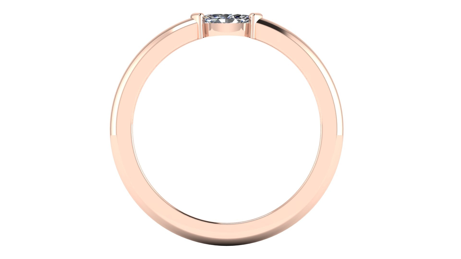 Anillo de diamante cortemarquise - Cinthia