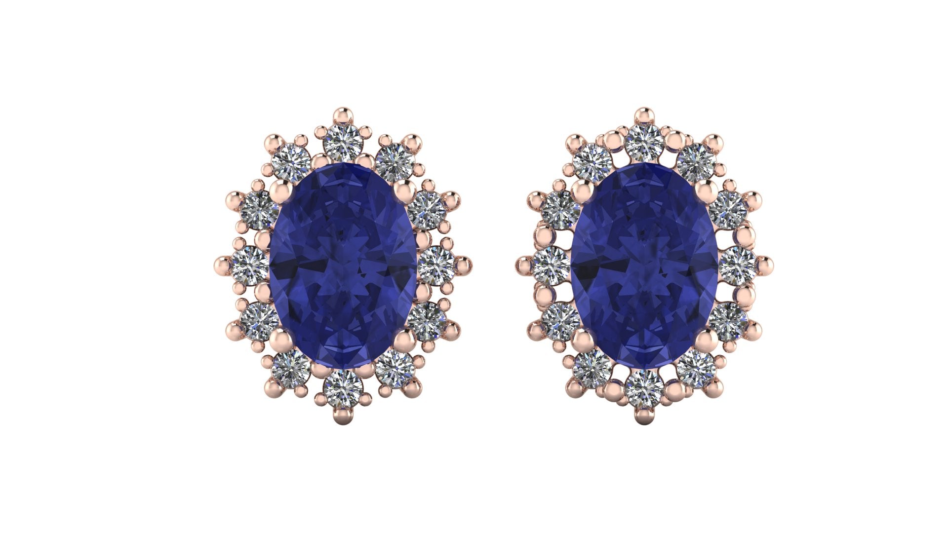 Aretes de tanzanita - Carmen