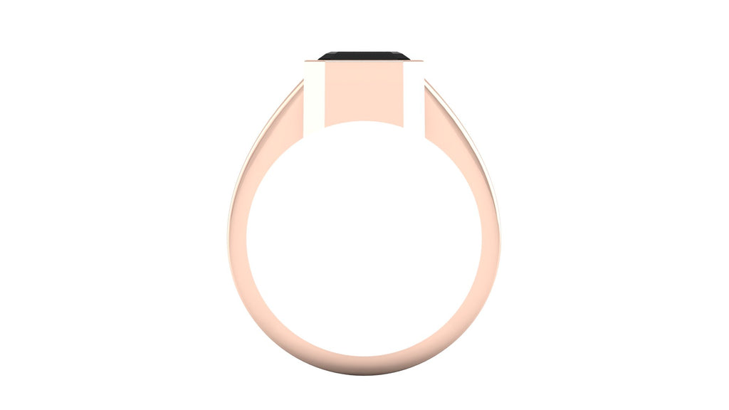 Anillo de hombre bicelado con ónix - Raul