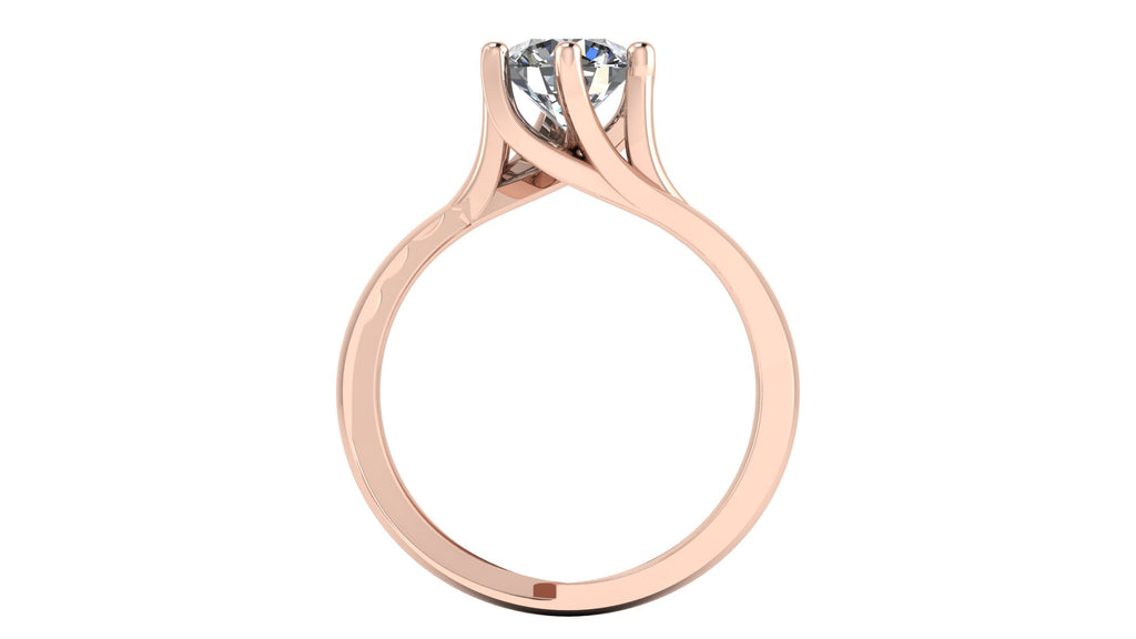 Anillo de compromiso solitario redondo -  Carlos