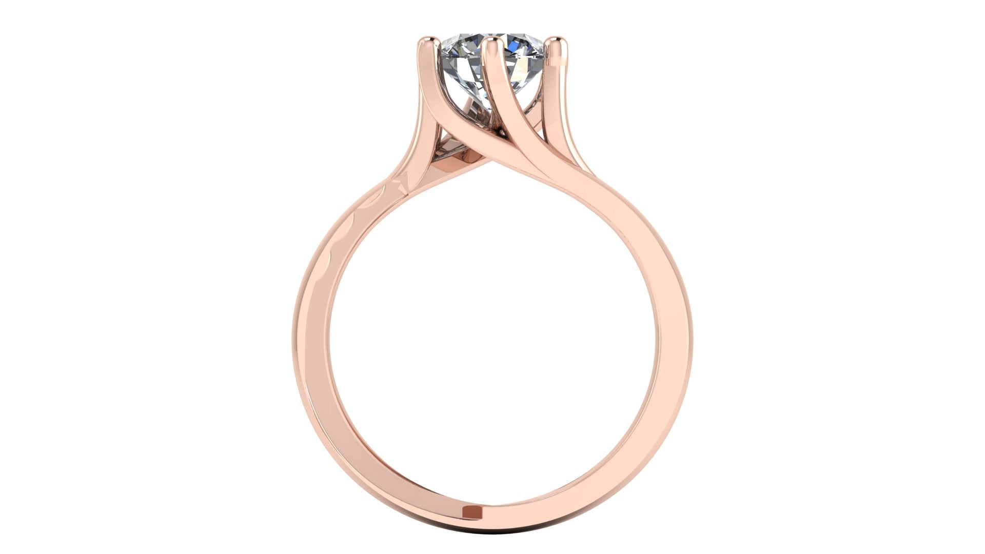 Anillo de compromiso solitario redondo -  Carlos