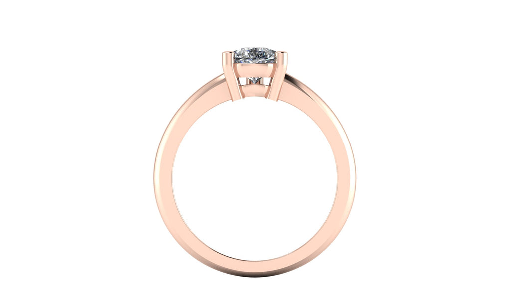Anillo de compromiso solitario corte pera - Javier