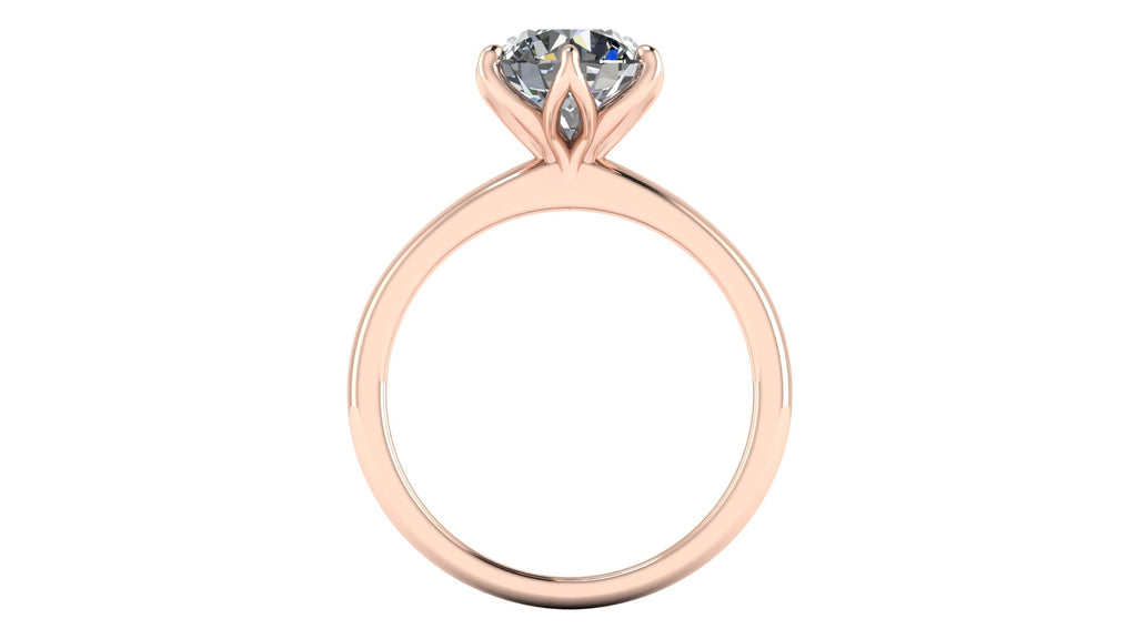 Anillo de compromiso solitario redondo -  Arturo