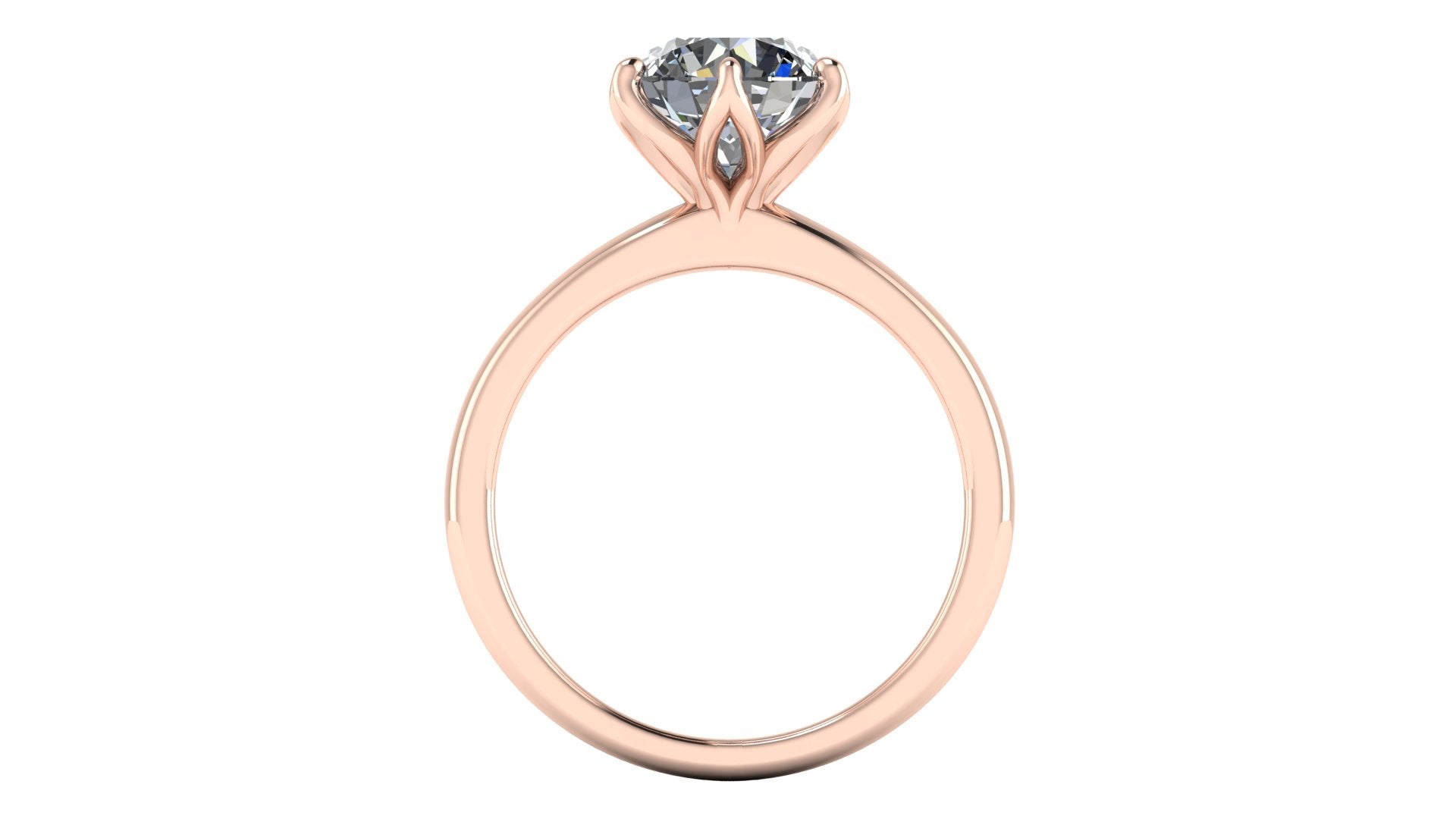 Anillo de compromiso solitario redondo -  Arturo
