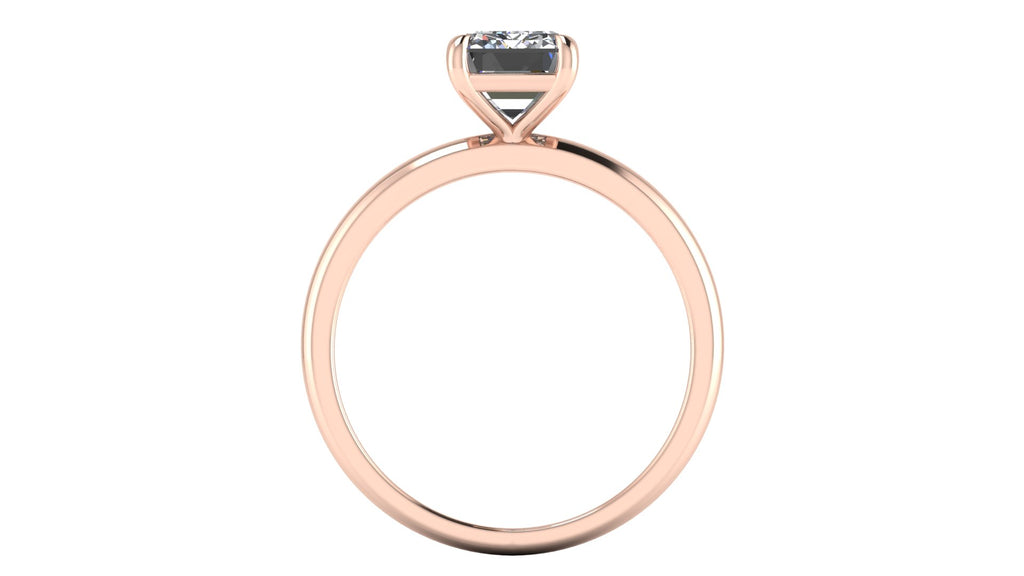 Anillo de compromiso solitario esmeralda - Mariano