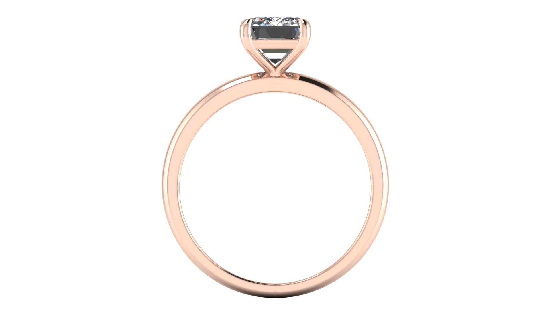 Anillo de compromiso solitario esmeralda - Mariano