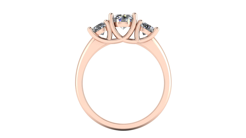 Anillo de compromiso trilogía , redondo - Mauricio