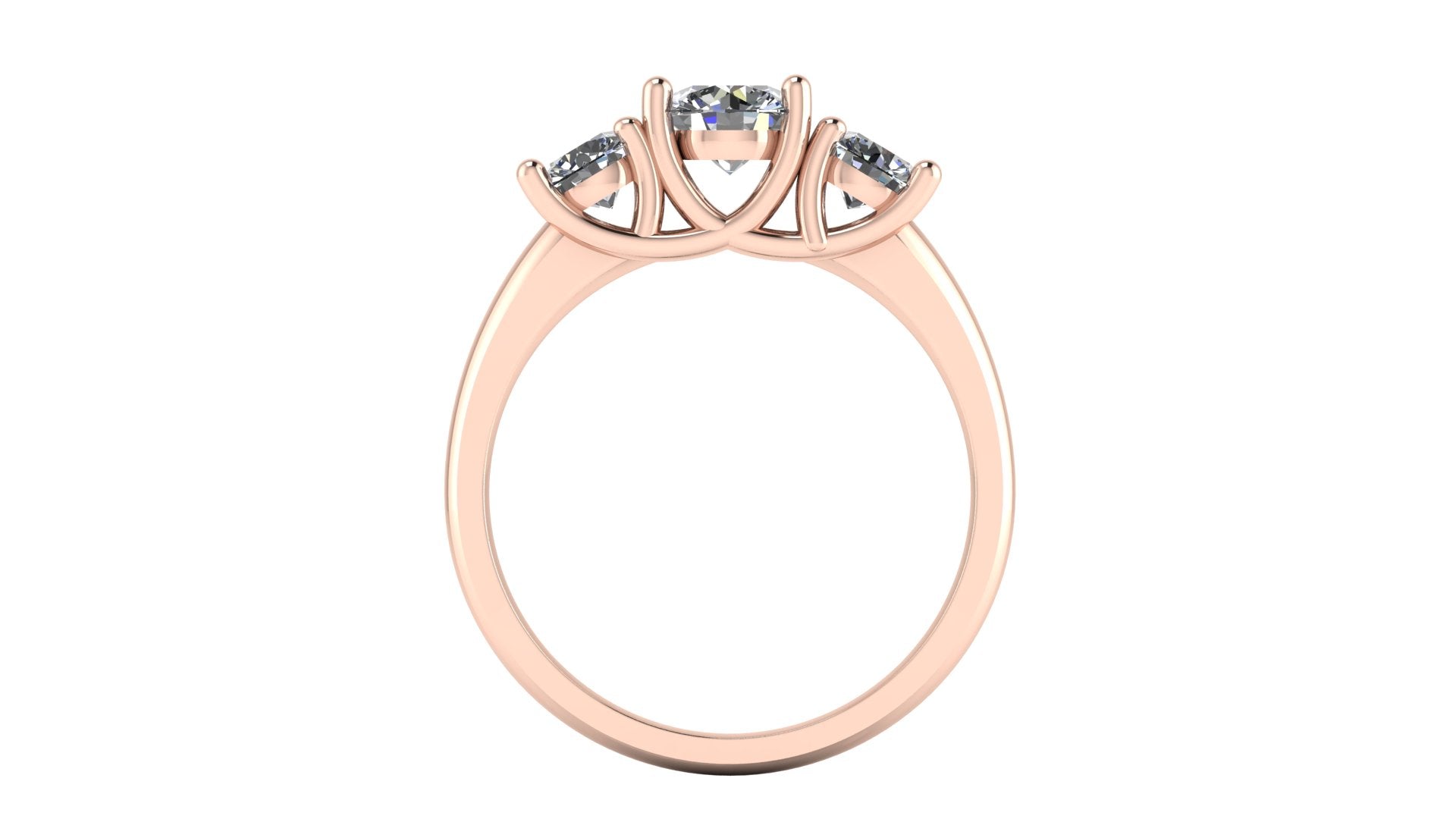 Anillo de compromiso trilogía , redondo - Mauricio
