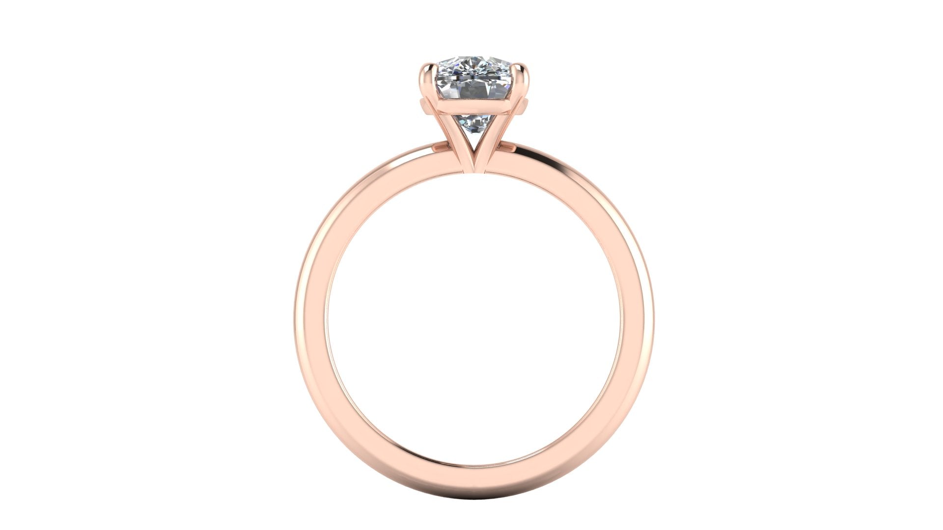Anillo de compromiso solitario corte cushion - Gabriel