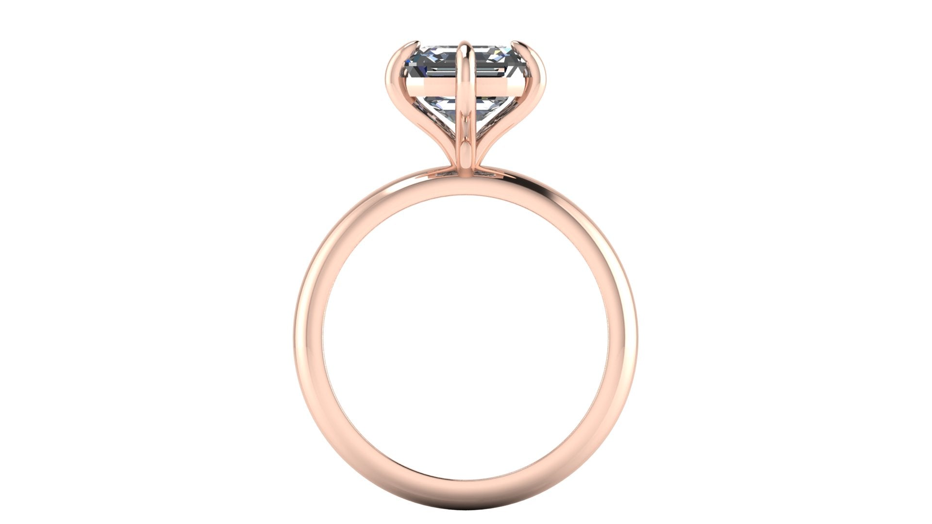 Anillo de compromiso solitario ascher - Adrian