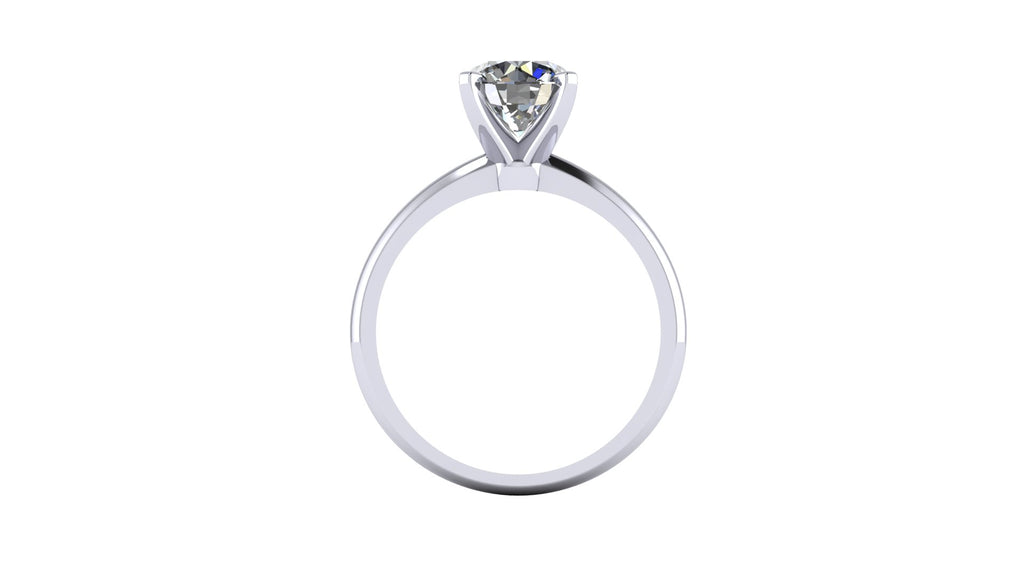 Anillo de compromiso solitario redondo -  Enrique
