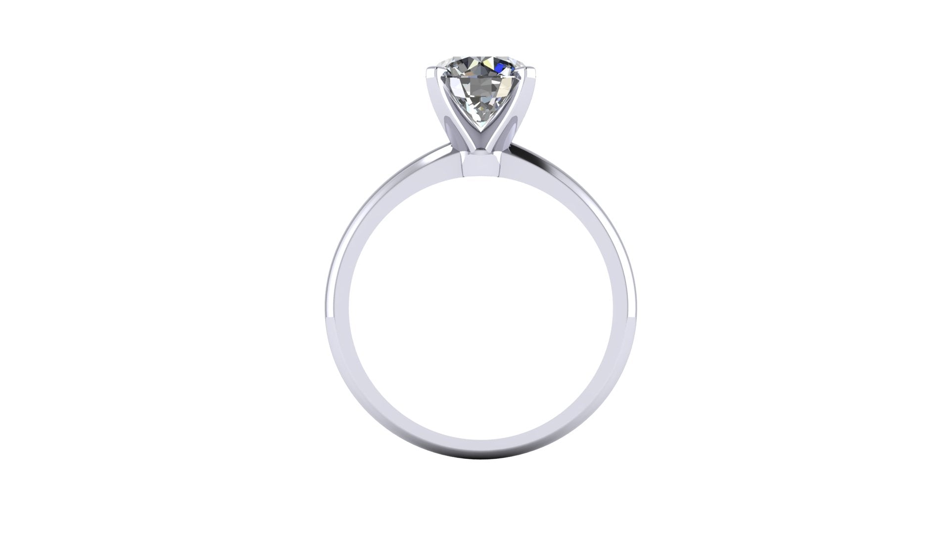Anillo de compromiso solitario redondo -  Enrique