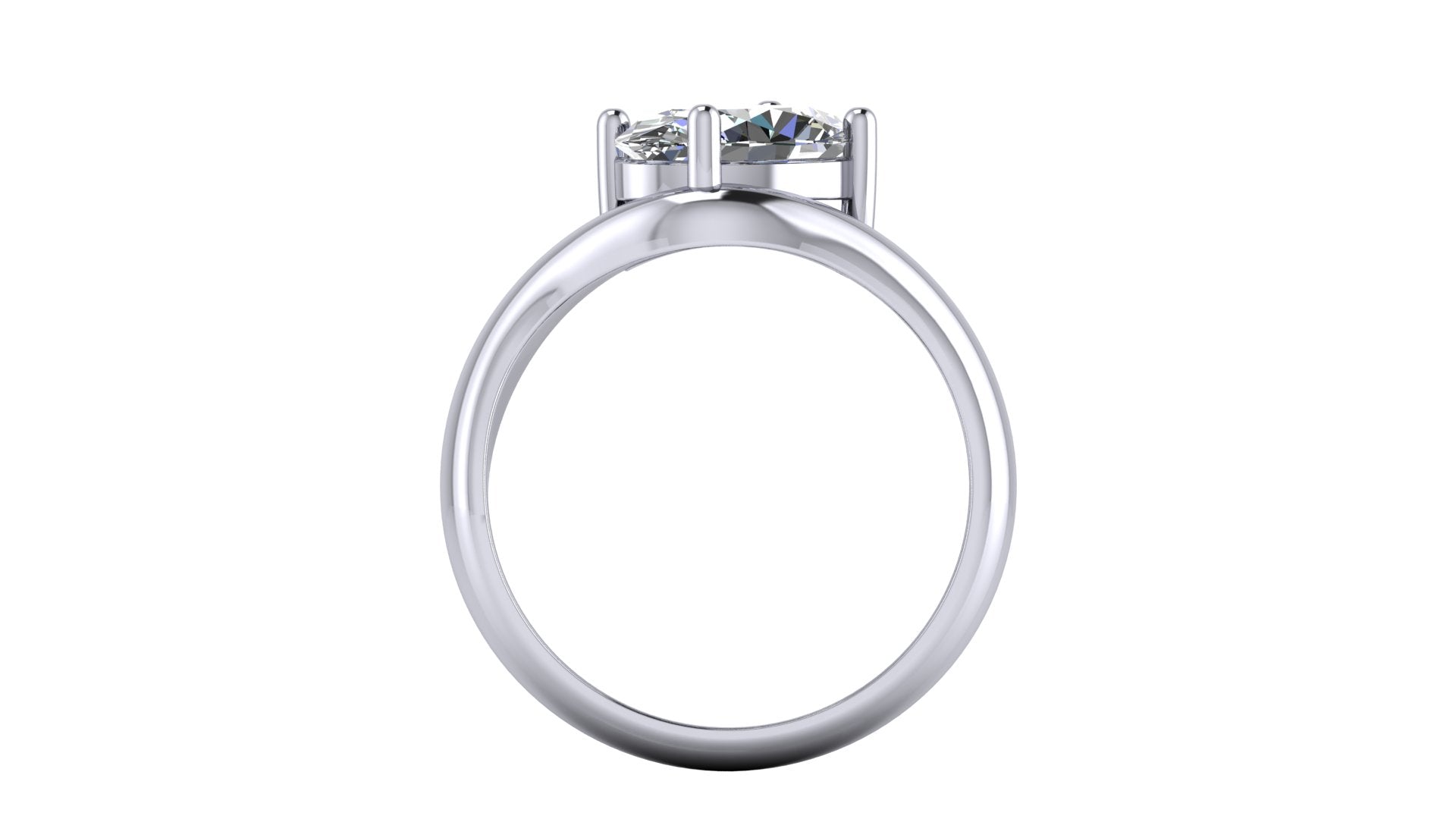 Anillo de compromiso solitario ovalado -  Aldo