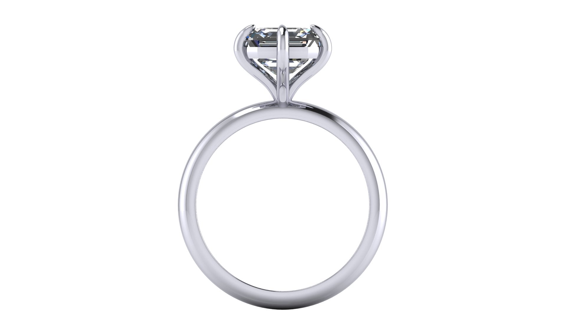 Anillo de compromiso solitario ascher - Adrian