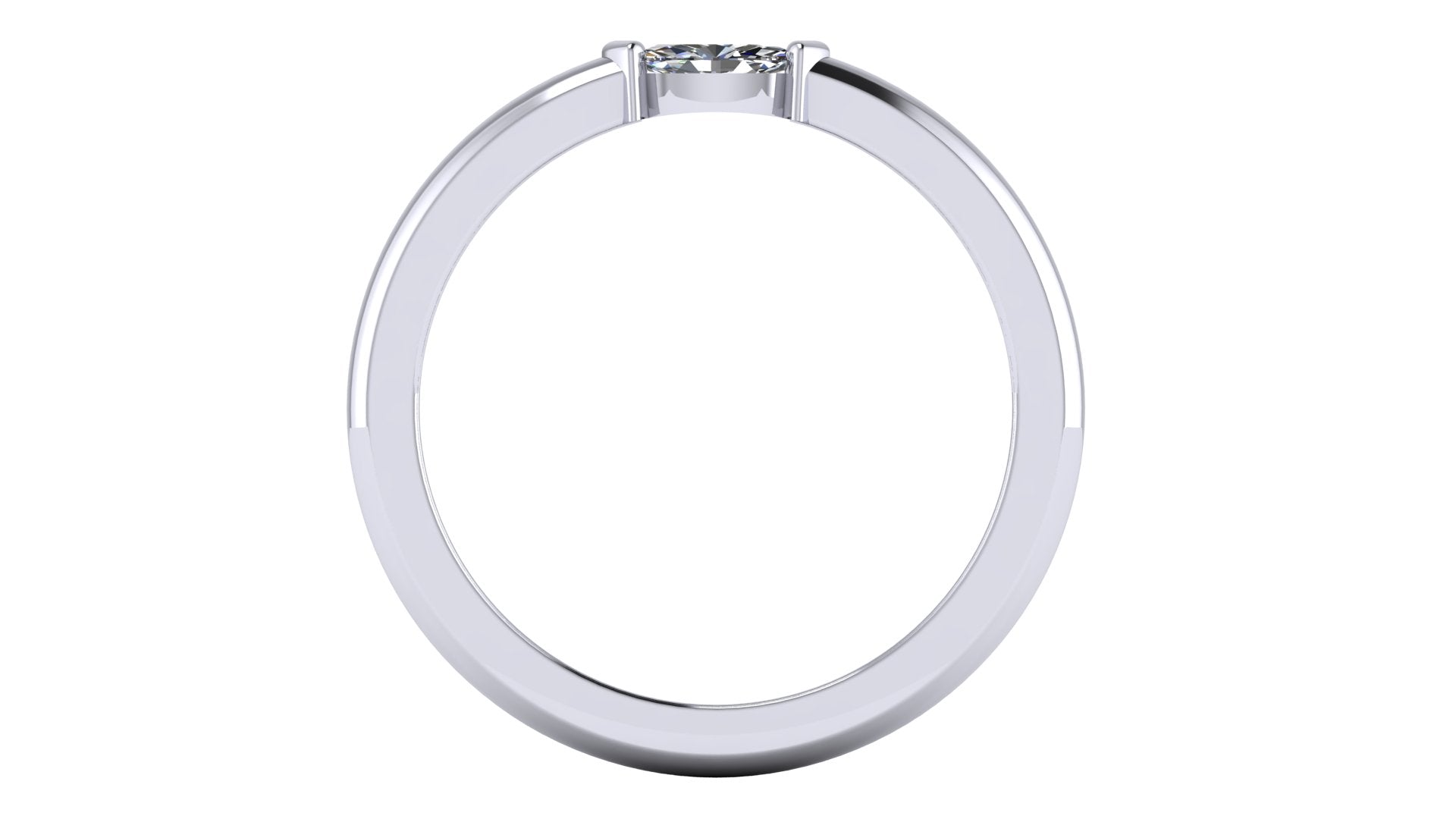 Anillo de diamante cortemarquise - Cinthia