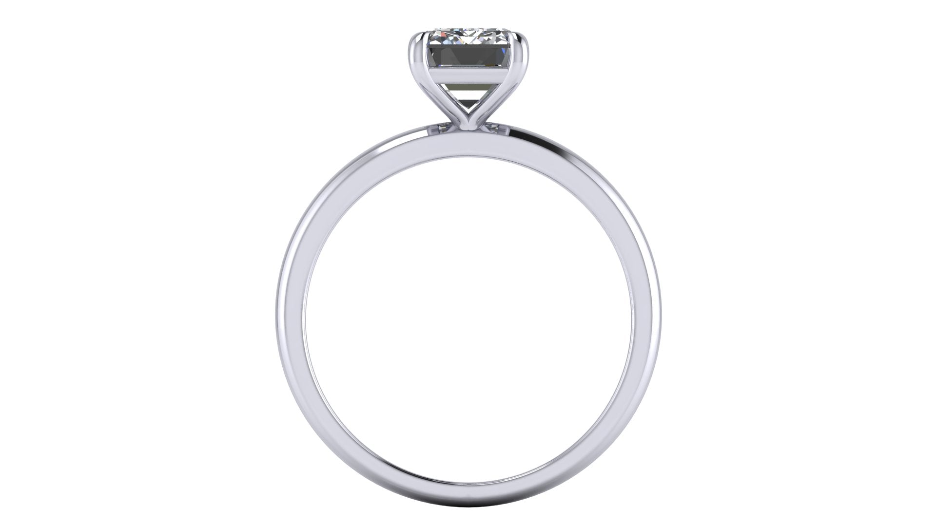Anillo de compromiso solitario esmeralda - Mariano