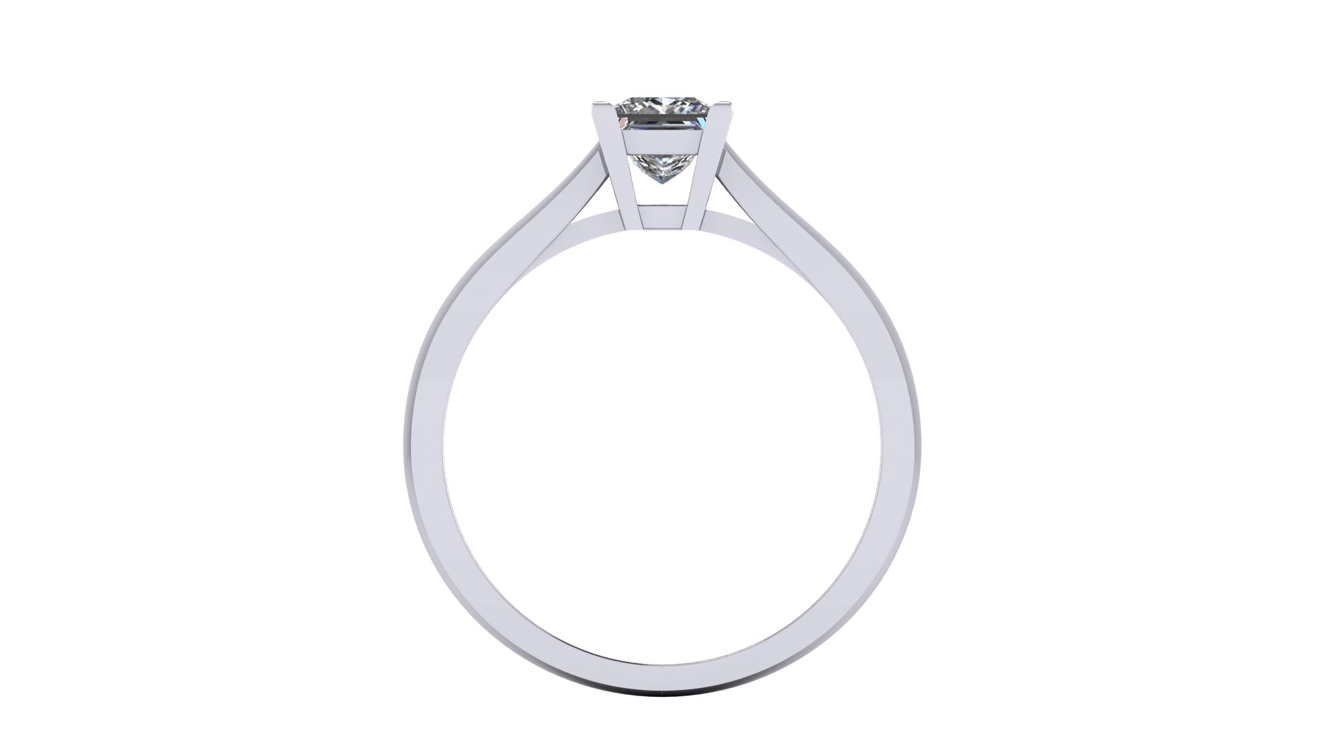 Anillo de compromiso solitario corte princesa - Rodrigo