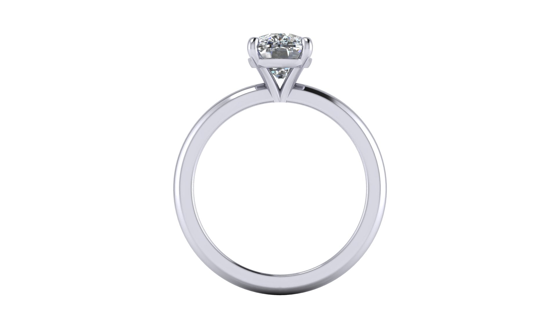 Anillo de compromiso solitario corte cushion - Gabriel