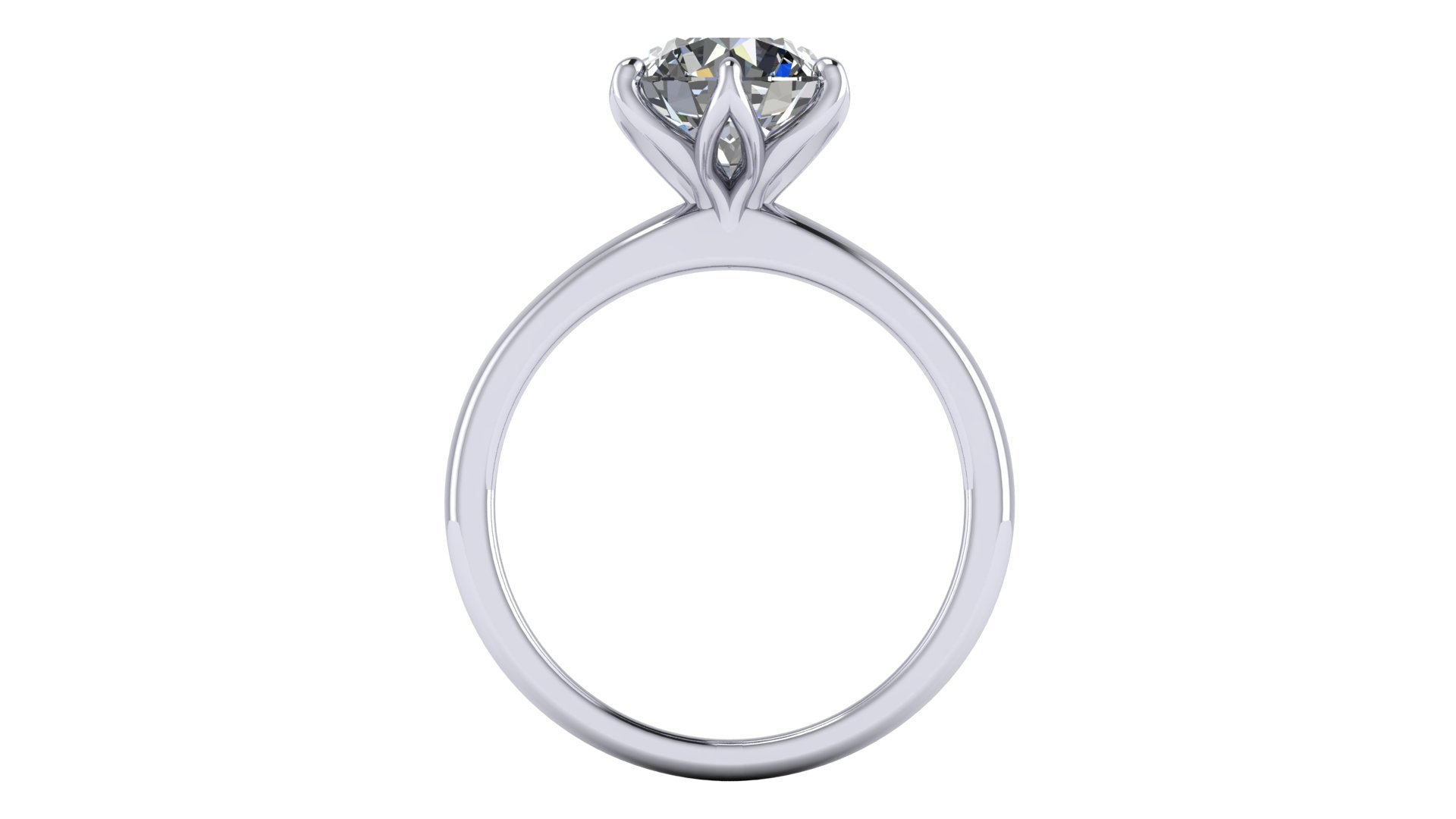 Anillo de compromiso solitario redondo -  Arturo