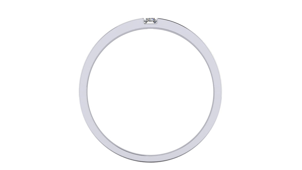 Anillo de compromiso solitario baguette - Hector