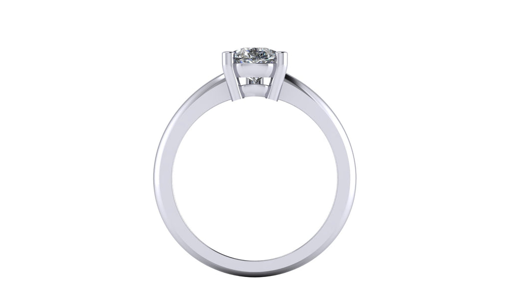 Anillo de compromiso solitario corte pera - Javier