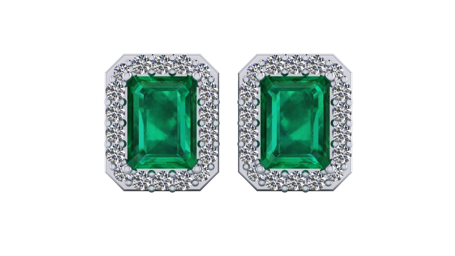 Aretes de esmeralda - María José