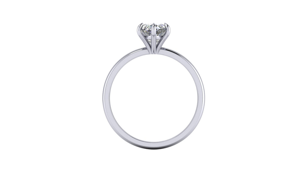 Anillo de compromiso solitario bicelado marquise - Diego