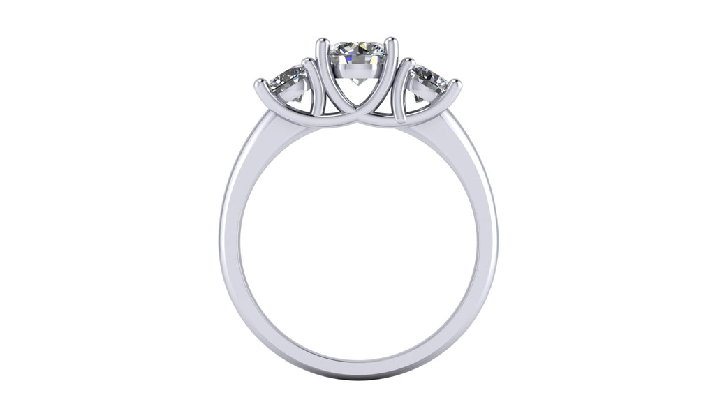 Anillo de compromiso trilogía , redondo - Mauricio