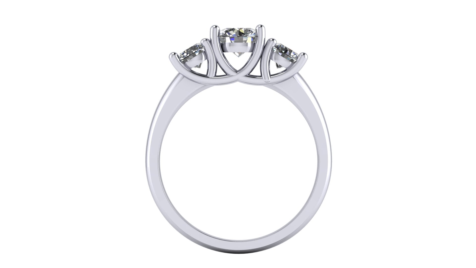 Anillo de compromiso trilogía , redondo - Mauricio