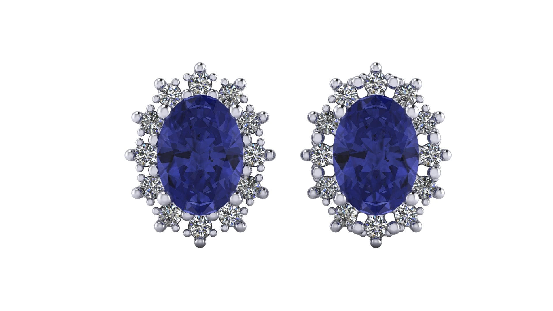 Aretes de tanzanita - Carmen