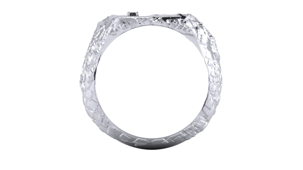 Anillo de hombre  con  diamante negro - Tomas