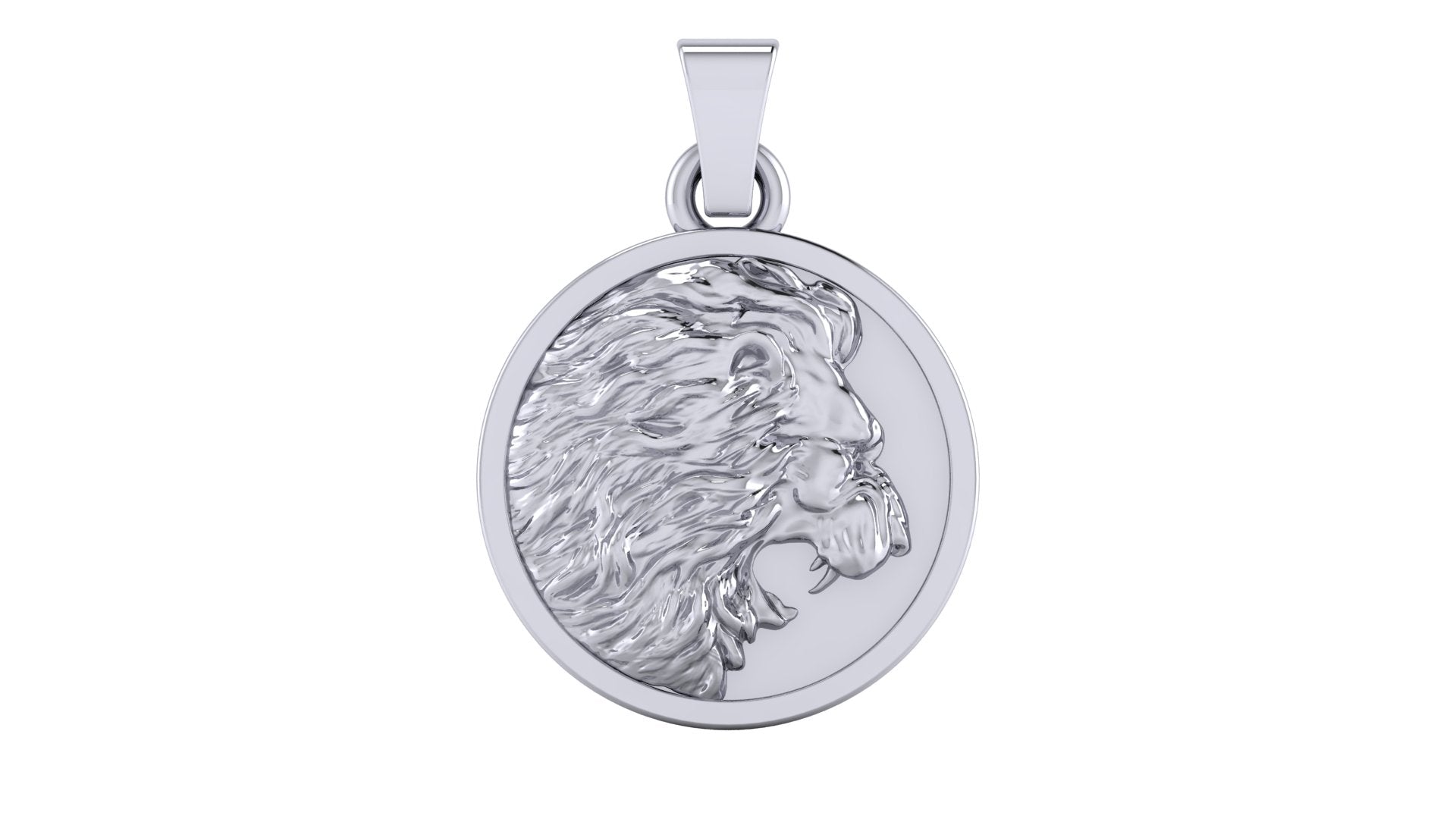 Dije de moneda con león