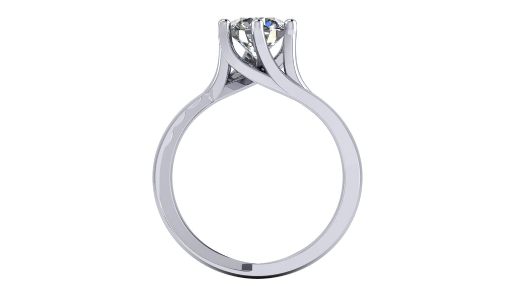 Anillo de compromiso solitario redondo -  Carlos