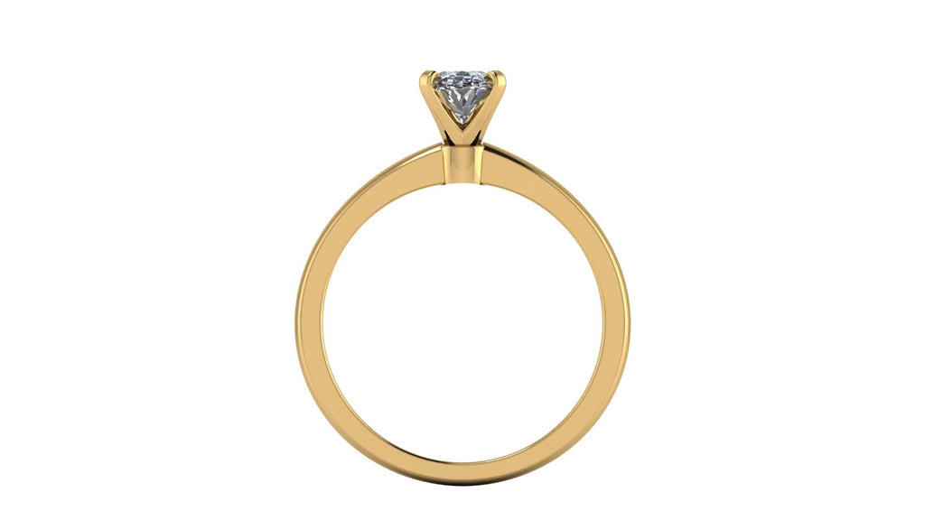 Anillo de compromiso solitario ovalado -  Victor