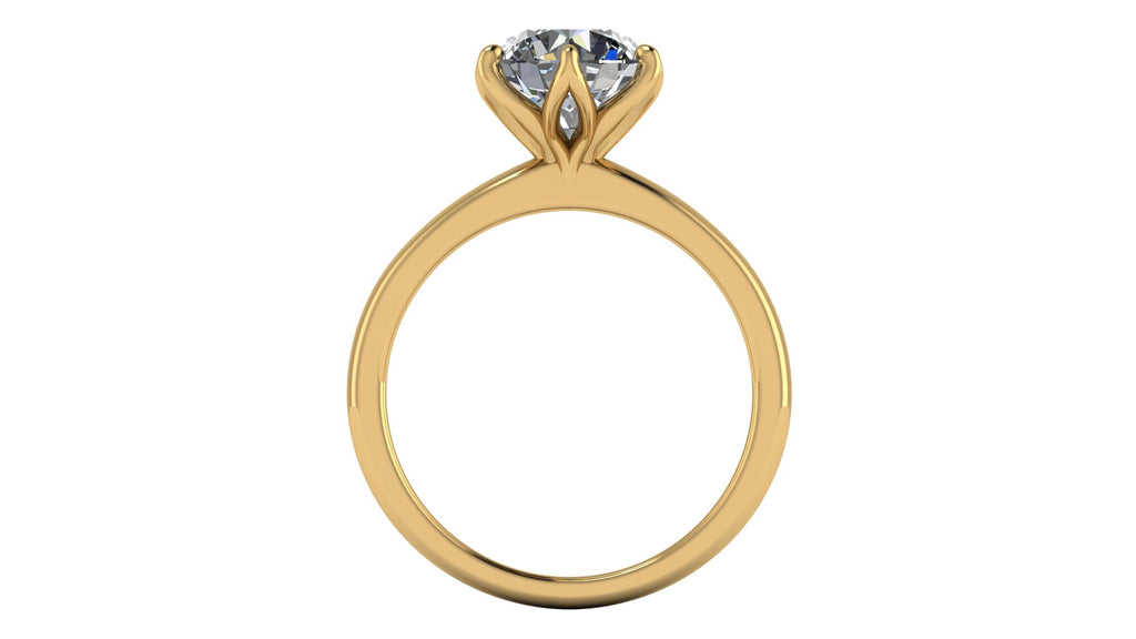 Anillo de compromiso solitario redondo -  Arturo