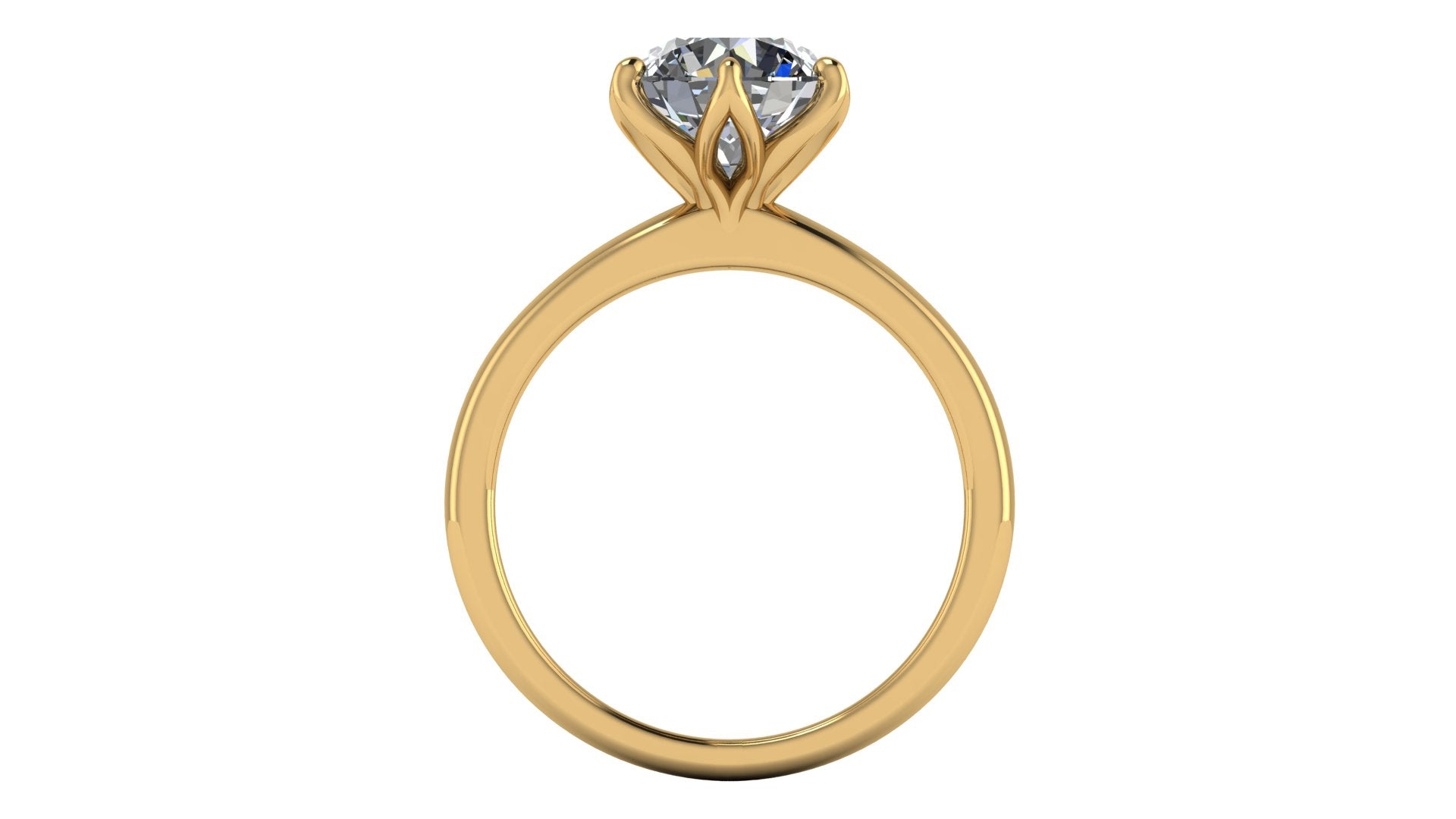 Anillo de compromiso solitario redondo -  Arturo