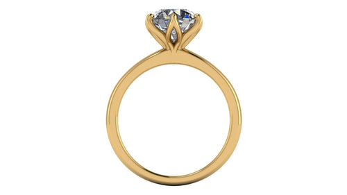Anillo de compromiso solitario redondo -  Arturo