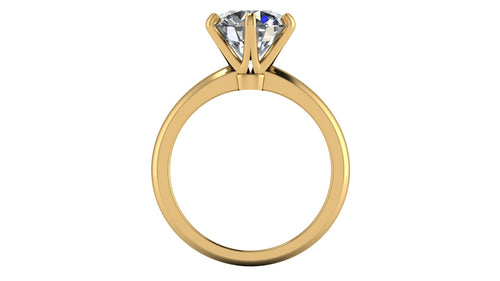 Anillo de compromiso solitario redondo -  Pablo